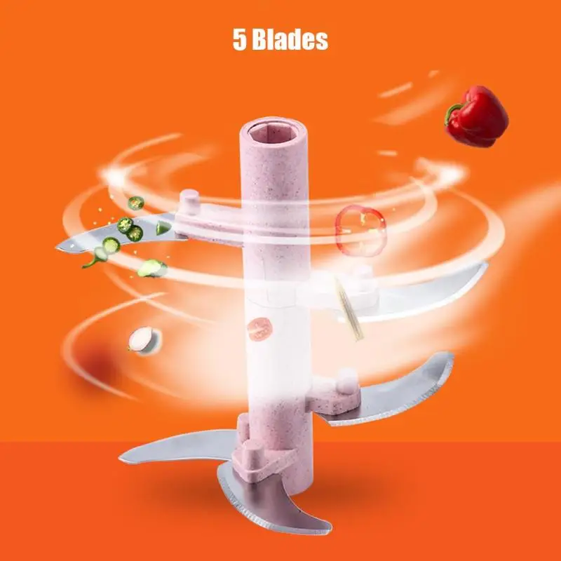 Manual Fruit Vegetable Chopper Hand Pull Food Cutter Grinder Kitchen Gadget