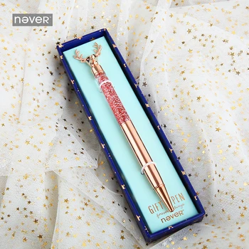 NEVER Christmas Series Metal Gift Pen Deer Head shape Ballpoint 0.7mm 2018 luxury New Year gift stationery for office & school
NEVER Christmas Series Metal Gift Pen Deer Head shape Ballpoint 0.7mm 2018 luxury New Year gift stationery for office & school