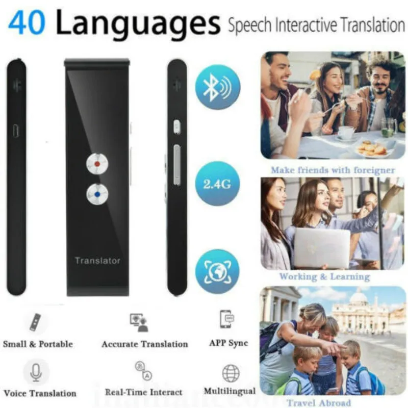 

T8 Smart Voice Translator Portable Two-Way Real Time Multi-Language Translation