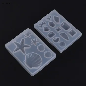 

Silicone Mold Diamond Shell Epoxy Resin DIY Jewelry Making Crafts Cake Pendant Great for DIY Tools Accessories