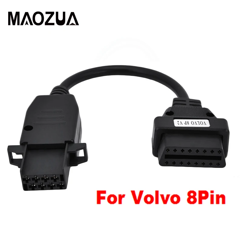 Maozua шт. 10 шт. OBD2 кабель для Volvo 8Pin Грузовик Сверхмощный Diagosis разъем OBD OBD2 грузовик кабель адаптер для VOLVO 8 Pin