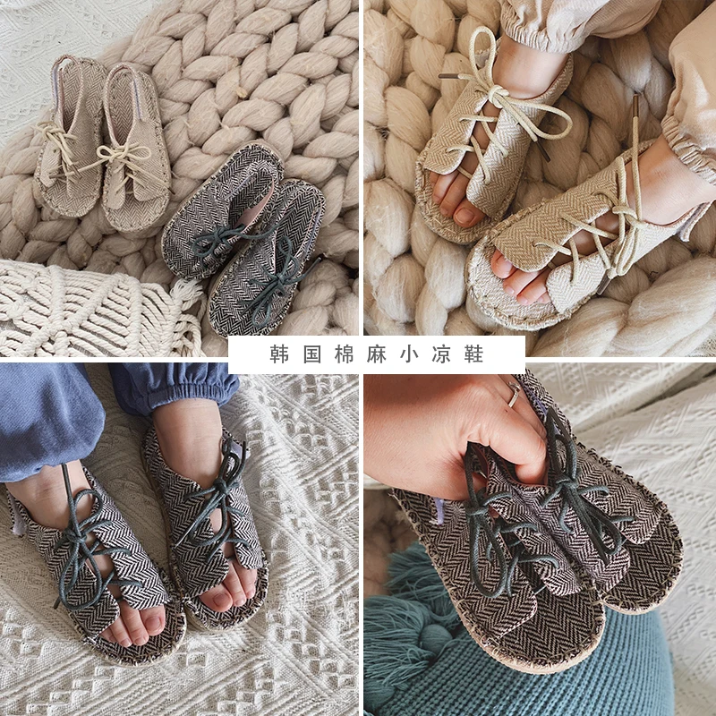 

2019 Summer New Baby Girls Cotton Breathable Comfortable Sandals Children Leisure Korean Shoes