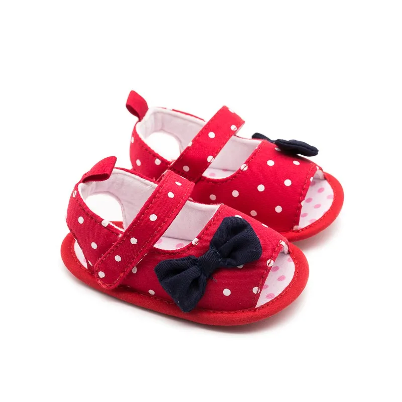 Обувь принцессы для девочек новорожденных обувь для малышей Мягкая Детская подошва против скольжения детская обувь - Цвет: Красный