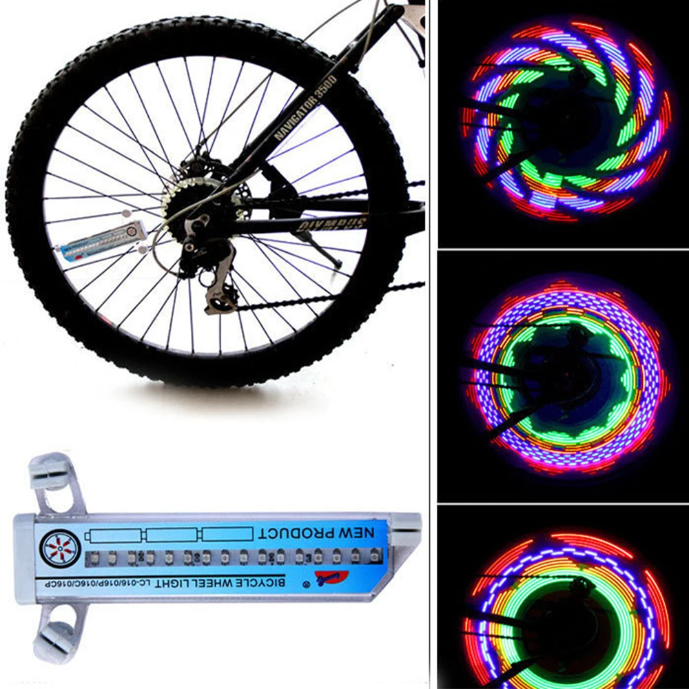 

Cycling Wheel Spoke Light Colorful Bicycle Motorcycle Lights Bike Waterproof New 32 LED Outdoor Lamp Cycling Accessories New Hot