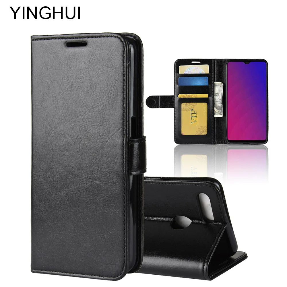 

YINGHUI Case For OPPO F9 Phone Case Bag Luxury Wallet Leather Flip Protective Cover for OPPO F9 F 9 OPPOF9 CPH1823 CPH1825 Coque