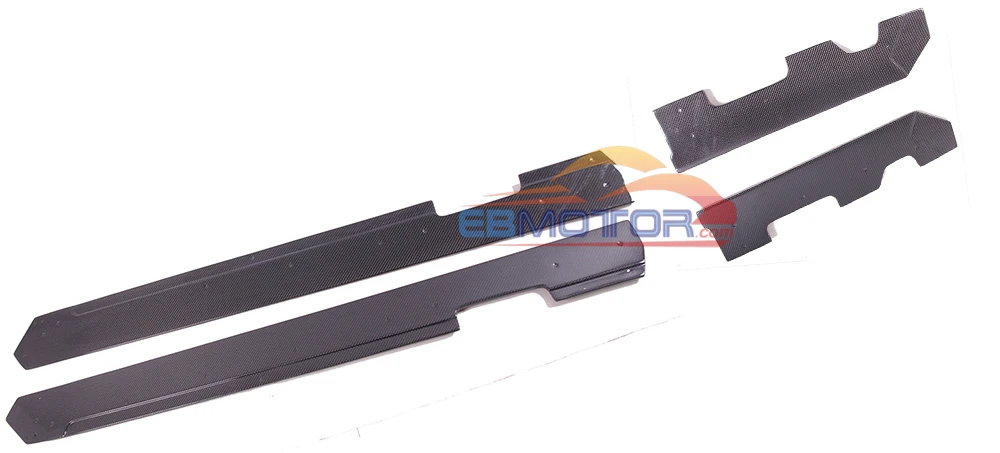 ebmotor-com Real Carbon Fiber side skirts spoiler splitter 4pcsSet For Benz W212 E63 AMG 11-14  27_6333