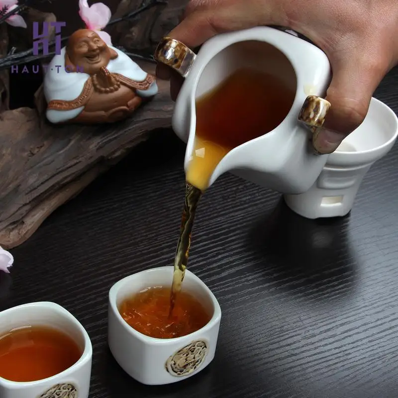 Высококачественные Ru Yao чайные чашки для чайной церемонии кунг-фу чайный сервиз ручной работы керамический ручной работы Yixing напиток принадлежность для чая