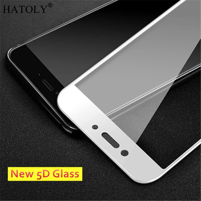 5D Tempered Glass Xiaomi Redmi 4X Glass 9H Full Cover Curved Edge Glass
