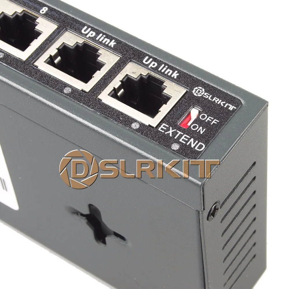  DSLRKIT 250M 10 Ports 8 PoE Switch Injector Power Over Ethernet 52V 120W max140W for IP camera/Wire - 32806724933