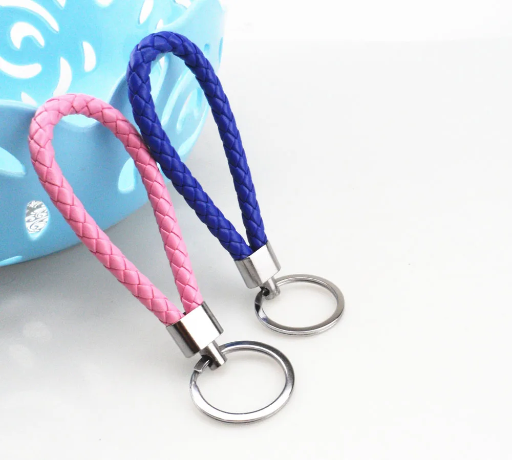 

New 6-color men and women woven leather rope keychain key chain for Mazda 2 3 5 6 CX5 CX7 CX9 Atenza Axela Citroen