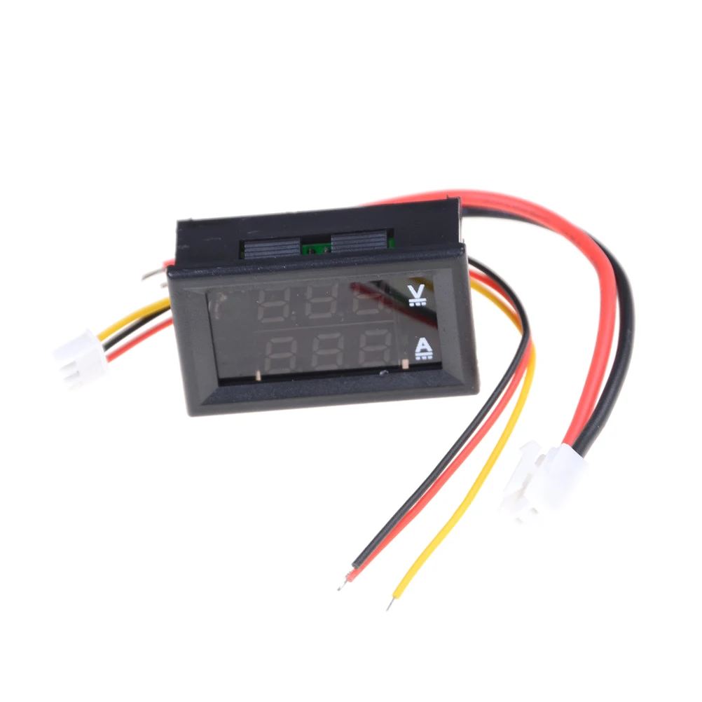 1pcs Mini Digital Voltmeter Ammeter DC 100V 10A Panel Amp