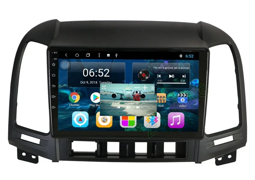 Discount 9inch PIP Octa Core Android Car DVD Player for Hyundai Santa Fe 2006 2007 2008 2009 2010 2011 2012 Car GPS Navigation Radio WIFI 21