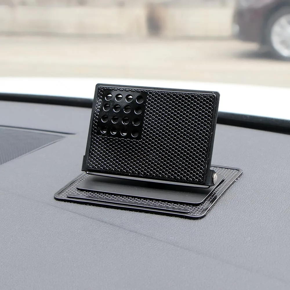 

360-Degree Rotatable Adjustable PU Silicone Non-Slip Mat Car Dashboard GPS Navigator Phone Holder For Cellphone Tablet PC