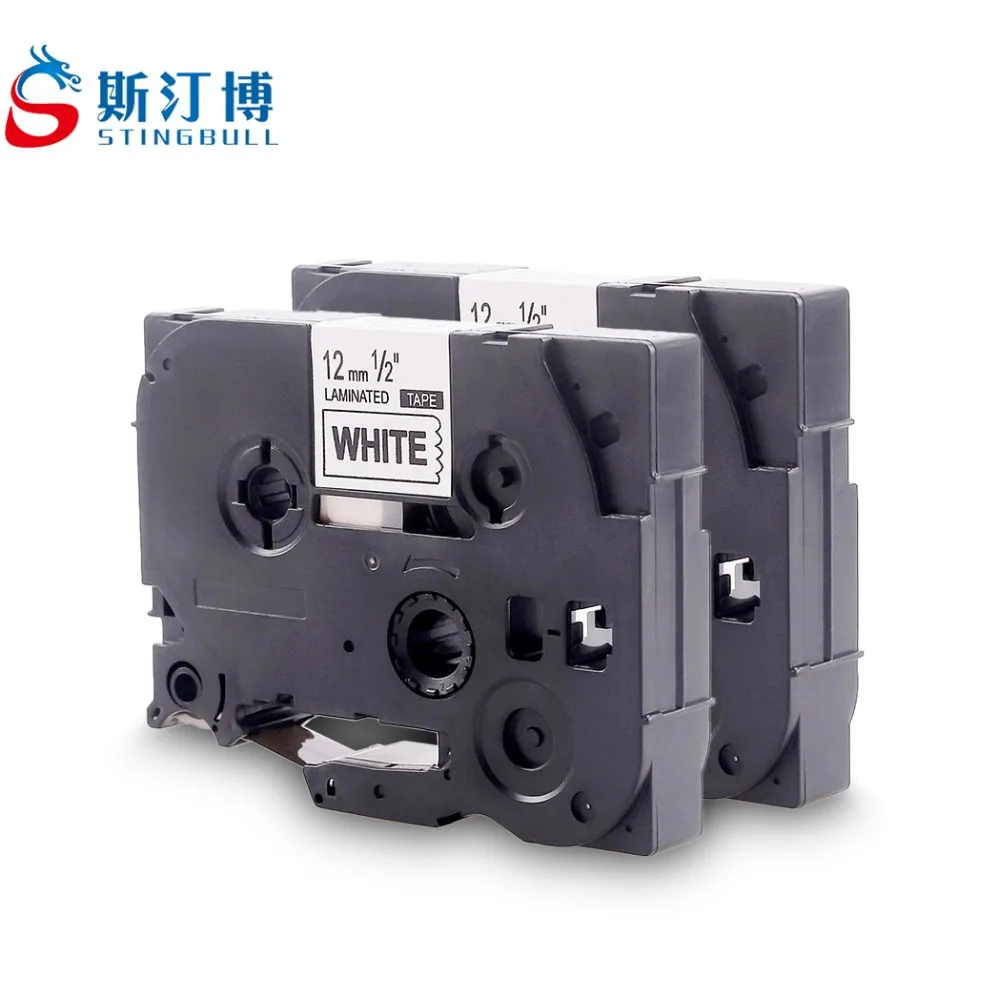 

2 PCS TZe-231 TZ2-231 Label Printer Ribbons 12mm for Brother PT-9700PC PT-9800PCN PT-800T PT-E800TK PT-D450 PT-E550W PT-D600