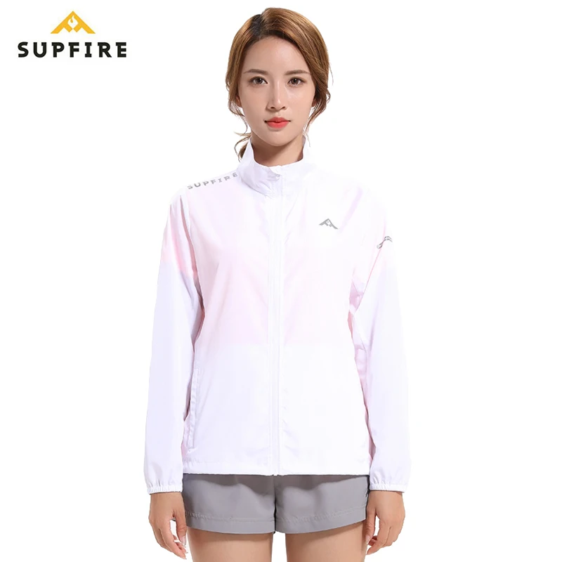 

Supfire Wind Coat Running Cycling Jackets Women's Hiking Fishing Sunscreen Windproof Long Sleeve Jerseys Bicycle Clothing C011