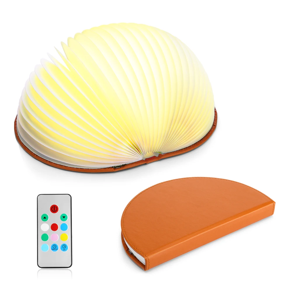 

7 Colors! Original Semicircle Book Lamp Remote Control For Atmosphere Illumination Rechargeable Decoration