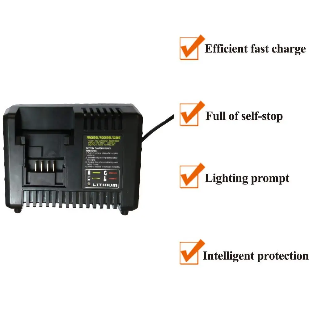 В 20 в литий ионная батарея зарядное устройство BDCAC202B для Black & Decker Porter кабель