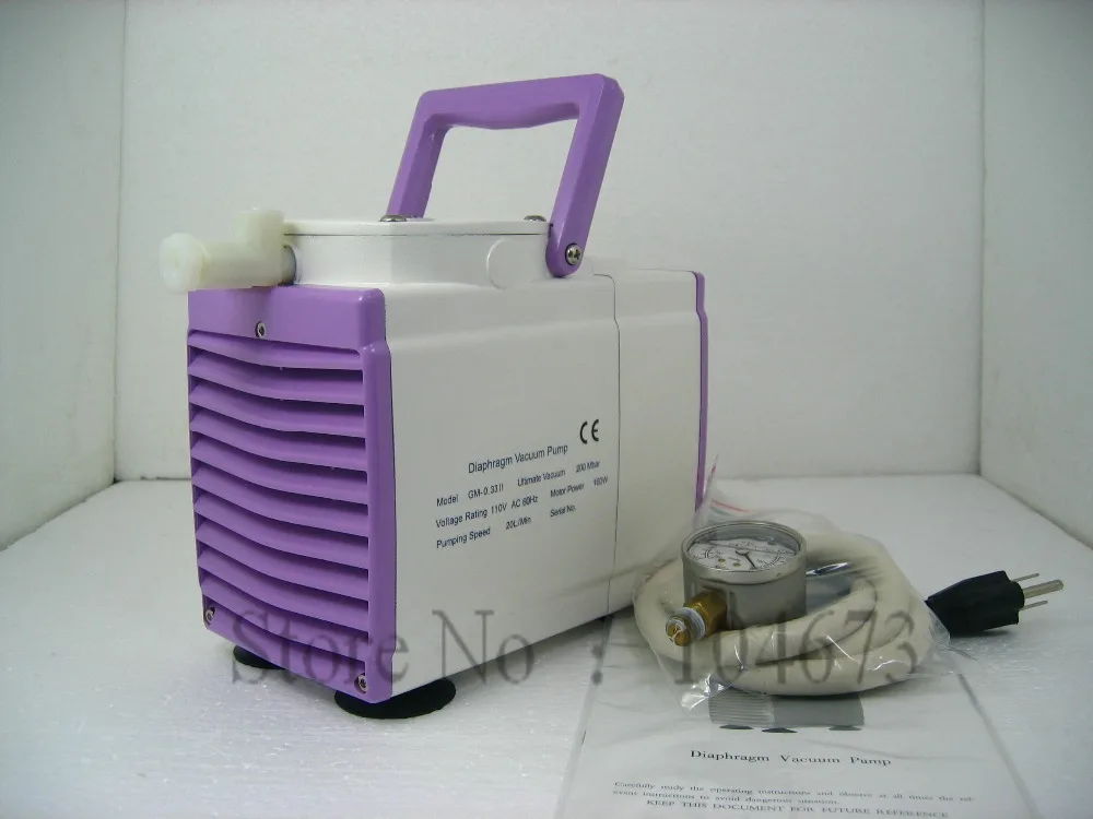 brand new Oil Free Diaphragm Vacuum Pump 20L/m Pressure adjustable 160W 1* head GM-0.33A 110 V/ 220V fast shipping | Обустройство