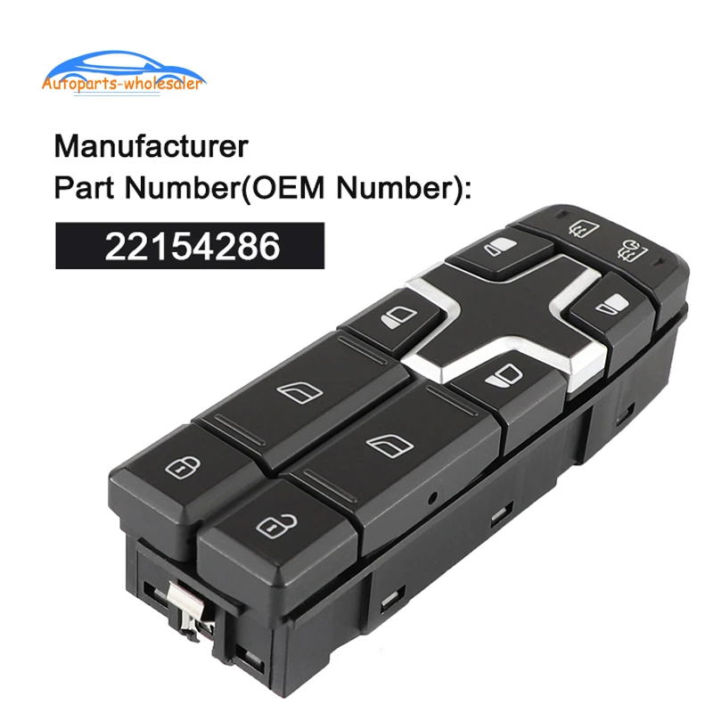 SDENSHI Elektrischer Fensterheberschalter Mitsubishi Carisma Fenster Hauptschalter f/ür Volvo Truck FH12 FM VNL // FM12 FM9 MR740599