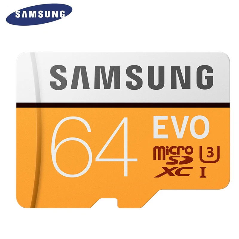 Карта памяти SAMSUNG EVO 32 Гб SDHC 64 Гб 128 ГБ SDXC TF флэш-карта Micro SD карты UHS-I класс 10 U1 U3 для смартфонов и камер