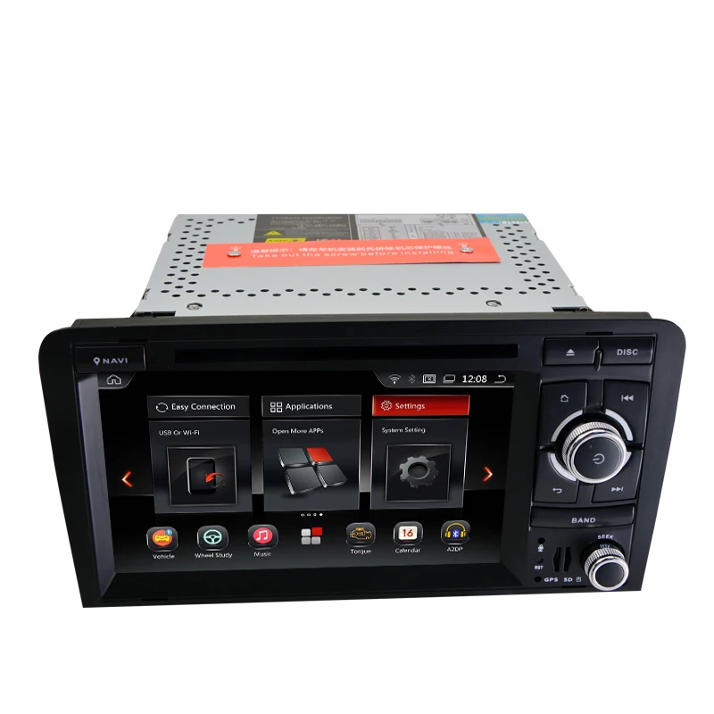 Best 7 Inch Android 9.0/9.0 Car DVD Stereo Player for Audi A3/S3(2003-2013) With TPMS/OBD2/DAB+/GPS/WIFI FM GPS Radio Multimedia 3