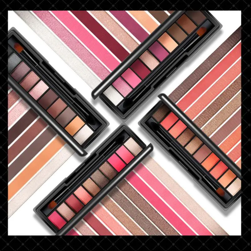 

10Colors Eyeshadow Palette Full Professional Makeup Eye Shadow Shadows Colorful Charm Palette Cosmetics