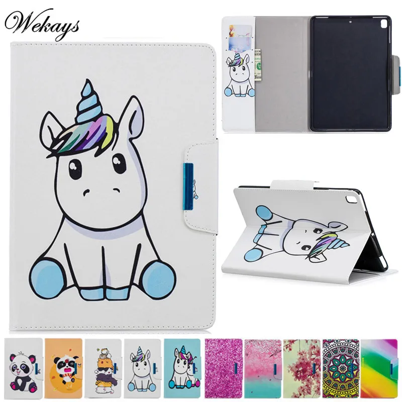 Wekays For Coque Apple Ipad Pro 9.7 inch 2016 Cartoon Unicorn Leather Fundas Case For Ipad Pro 9.7 inch Cover Case Shell Pro 9.7