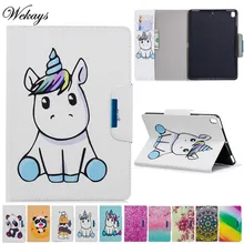 Wekays For Coque Apple Ipad Pro 9.7 inch 2016 Cartoon Unicorn Leather Fundas Case For Ipad Pro 9.7 inch Cover Case Shell Pro 9.7