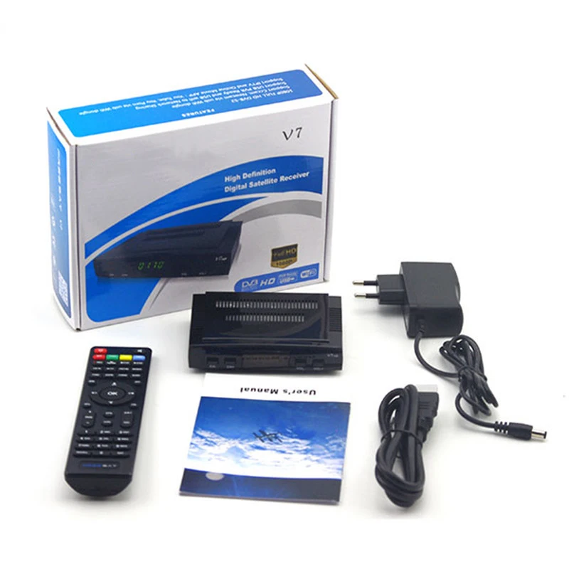 Freesat V7 V7S HD спутниковый ресивер с USB WI FI 1 год Европа Испания 7 Клин серверное