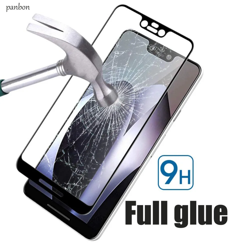 

Full adhesive Tempered Glass For Google Pixel 3 XL Full Cover 9H Protective film Screen Protector For google pixel 3 xl Glass