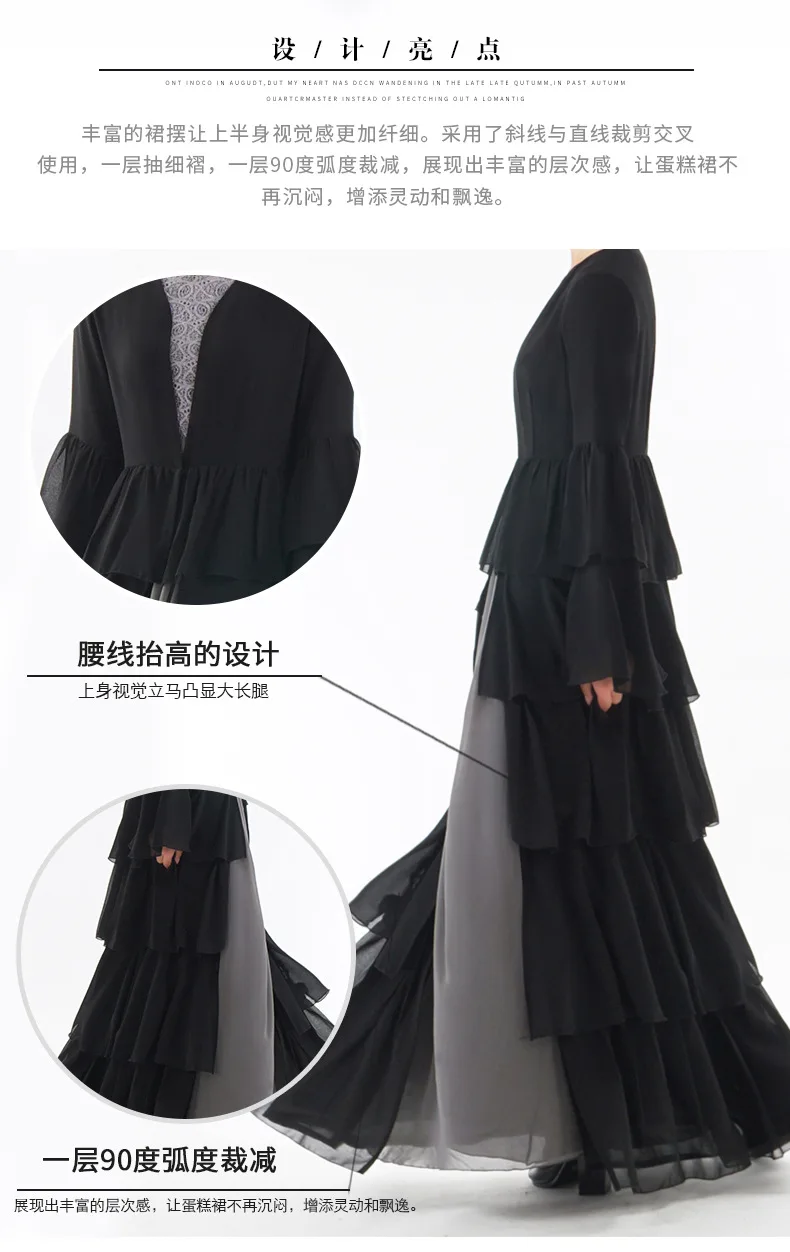 Новая мода мусульманский Банкетный кардиган abaya полное платье кимоно длинные халаты Туника Jubah катфан Ближний Восток Арабский исламский