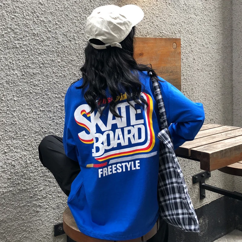 YouGeMan Camiseta Mujer otoño Harajuku largo manga T camisa mujeres Camiseta Top coreano Ulzzang Hip Hop Loose Camiseta Mujer ropa YouGeMan Camiseta Mujer otoño Harajuku largo manga T camisa mujeres Camiseta Top coreano Ulzzang Hip Hop Loose Camiseta Mujer ropa