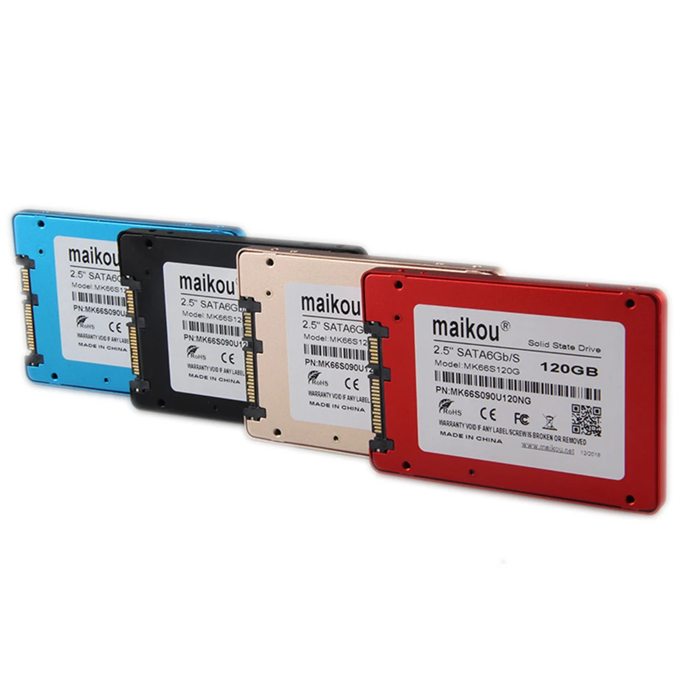 Maikou 2019 Новый стиль Металл 2,5 SSD 60 GB 120 GB 240 GB 360 GB 480 GB 1 ТБ SATA III Internal Solid State Drive диск для настольных ПК ноутбуков