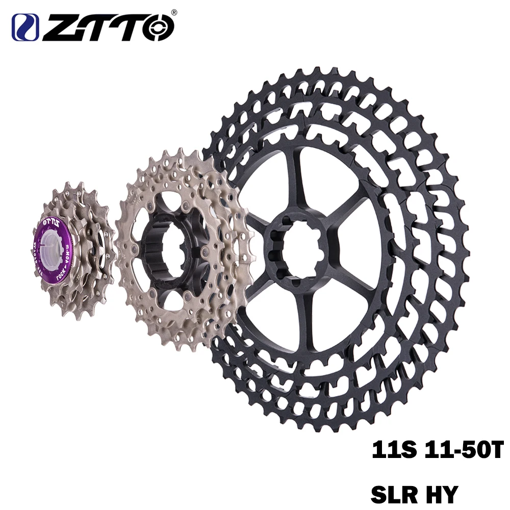 ZTTO New UltraLight MTB 11 Speed 11 50t SLR Cassette 11 velocidade Sprockets Mountain Bike 11s 