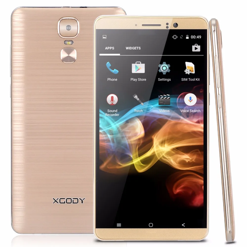 Xgody Smartphone 6.0 Inch Quad Core 1GB RAM 8GB ROM Android 5.1 Dual SIM Cards Telefone Celular 3G Unlocked Cell Phones