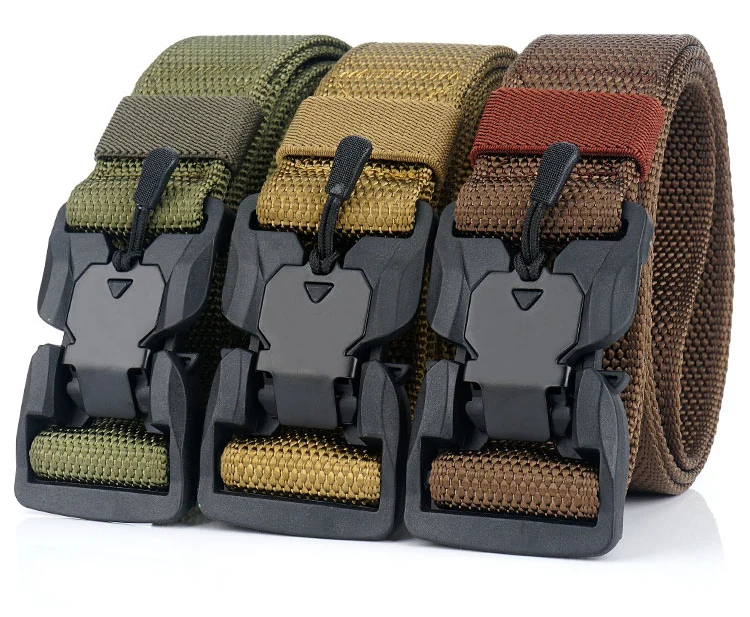 CETIRI 3.8cm Wide belt Tactical Belts Nylon Military Army belt Outdoor Metal Buckle Heavy Duty Training Hunting Belt 125CM