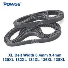 POWGE XL Ремень ГРМ 130/132/134/136/138 Ширина 025 6,4 мм 037 зубы 65 66 67 68 69 синхронного ремня 130XL 132XL 134XL 136XL 138XL