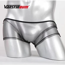 VANSTINBUM, боксеры, шорты, сексуальные, для мужчин, сетка, Прозрачное нижнее белье, модные, дышащие, эротические, спандекс, u-образные, боксеры, трусы