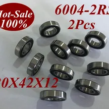 2 шт. 6004RS 6004 2RS 6004RZ 6004-2RZ 6004-2RS 20X42X12 мм миниатюрный шарикоподшипник с скейтборд самокат скейт роликовый подшипник
