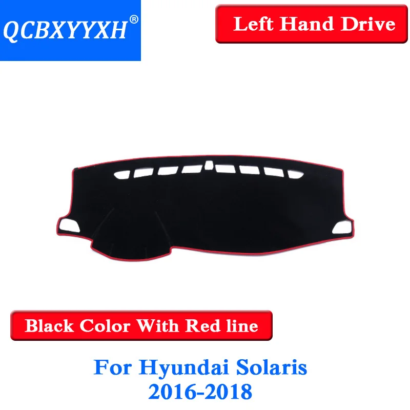 Для hyundai Solaris- левый руль приборной панели Коврик защитный интерьер Photophobism коврик теневая подушка для стайлинга автомобиля