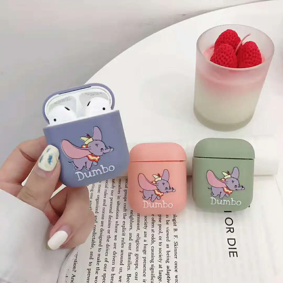 

Cartoon Cute Flying elephant Bluetooth Wireless Earphone Case For AirPods 1/2 Protective Skin Accessories lovely Cover