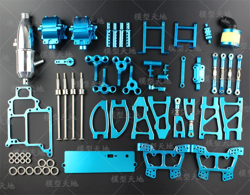

HSP 1:10 Remote RC Nitro Car Baja Accs All Aluminum Alloy Metal Version Upgrade Parts for HSP 94188 Free Mail