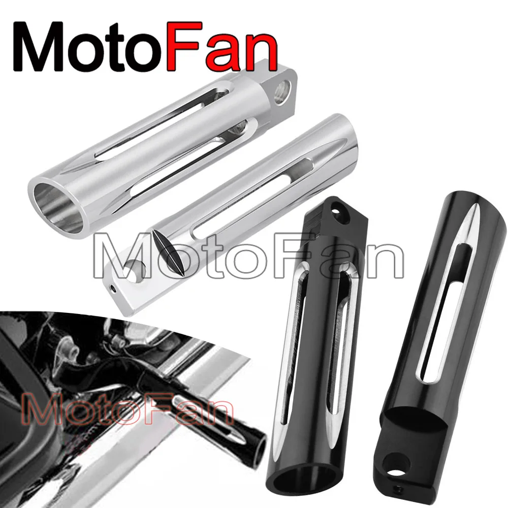 Hollowed out Motorcycle Front Foot Pegs Custom Pedals Footrest for