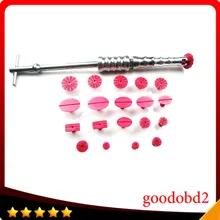 Автомобиль 4S магазин PDR Инструменты 21 шт Paintless Дент Удаление Инструменты набор с 20 шт. красный клей вкладки 1 шт. слайд Молотки 1x клей палочки царапать