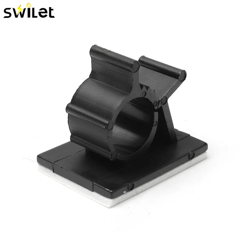 

10Pcs/lot Cable Clips For Holding Electric Wire Cable Cord Adhesive Fasteners Clips Organizer Clamp Mounting Range Wireless
