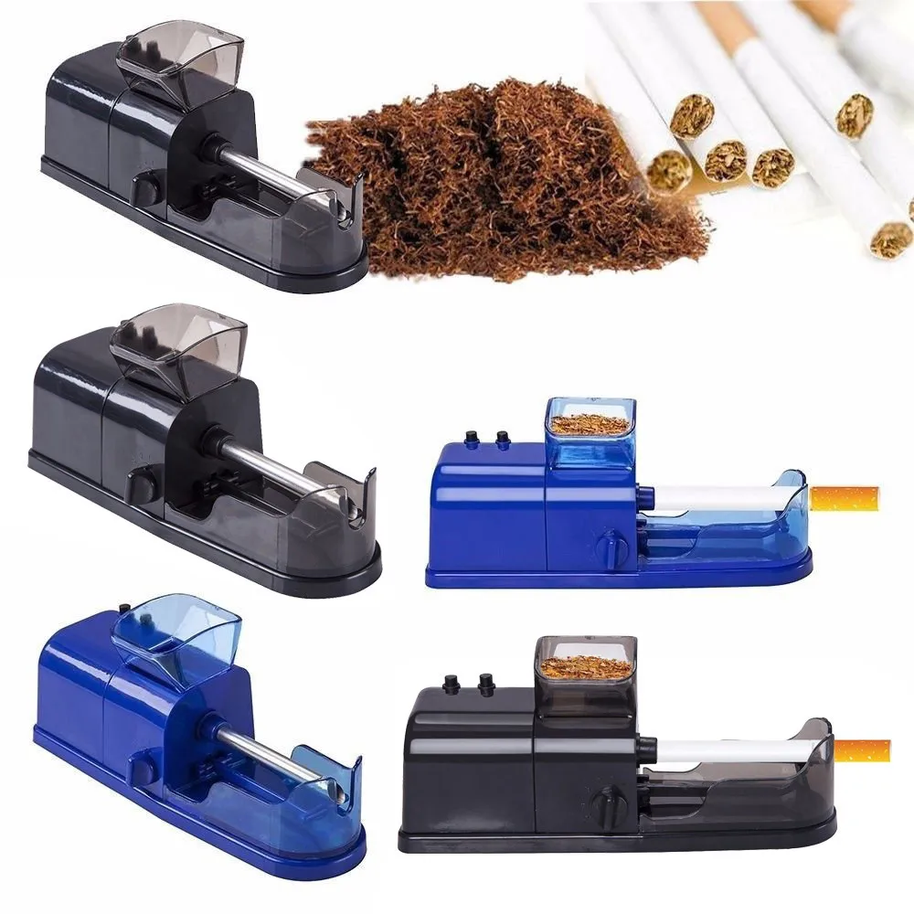 Электрическая автоматическая сигаретная машина, машина для изготовления табака, роликовый автоматический инжектор, сделай сам, табачный ролик, машина для изготовления табака, синий, черный