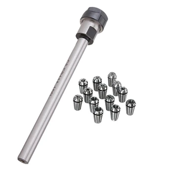 

Cnc C8-Er11A-100L Straight Shank Chuck Spring Collets for Drilling Milling Pack Of 14