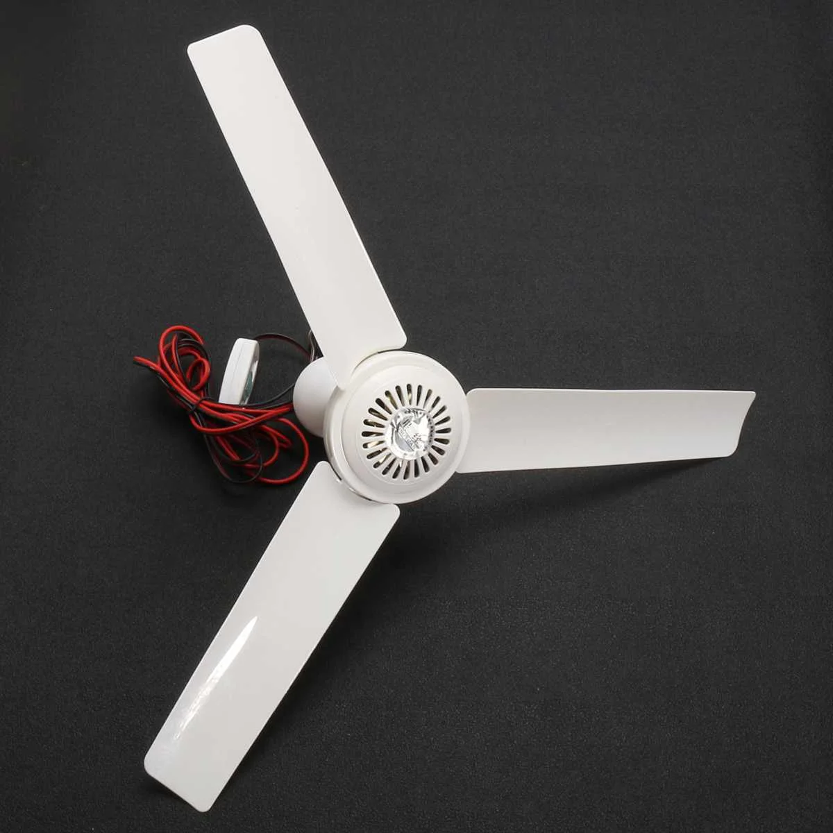 

DC 12V 5W New 3 Leaves Plastic Ceiling Fan Brushless Energy saving Mini Electric Ceiling Fan With Switch Anti mosquito