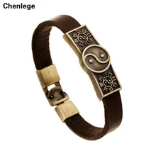 fashion unisex real leather bracelets free shipping 2016 new man / woman bracelets jewelry vintage european charm bracelets hot