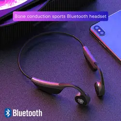 Беспроводные bluetooth-наушники, проводные наушники, костная проводимость с микрофоном, Bluetooth 5,0, стерео музыка, портативный Премиум